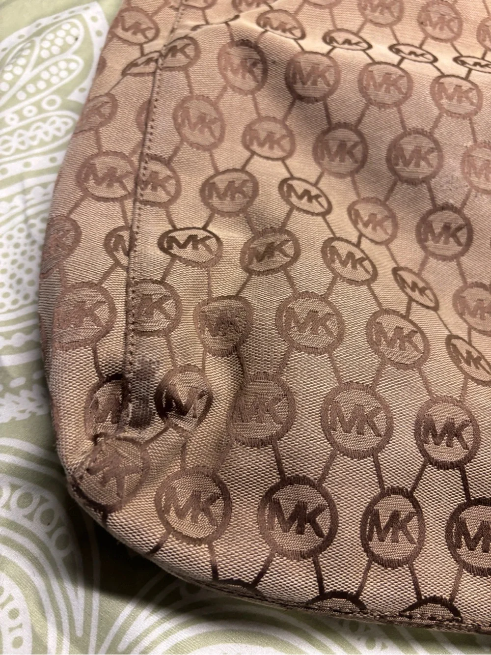 ✴️Michael Kors Beige/Brown Logo Tote